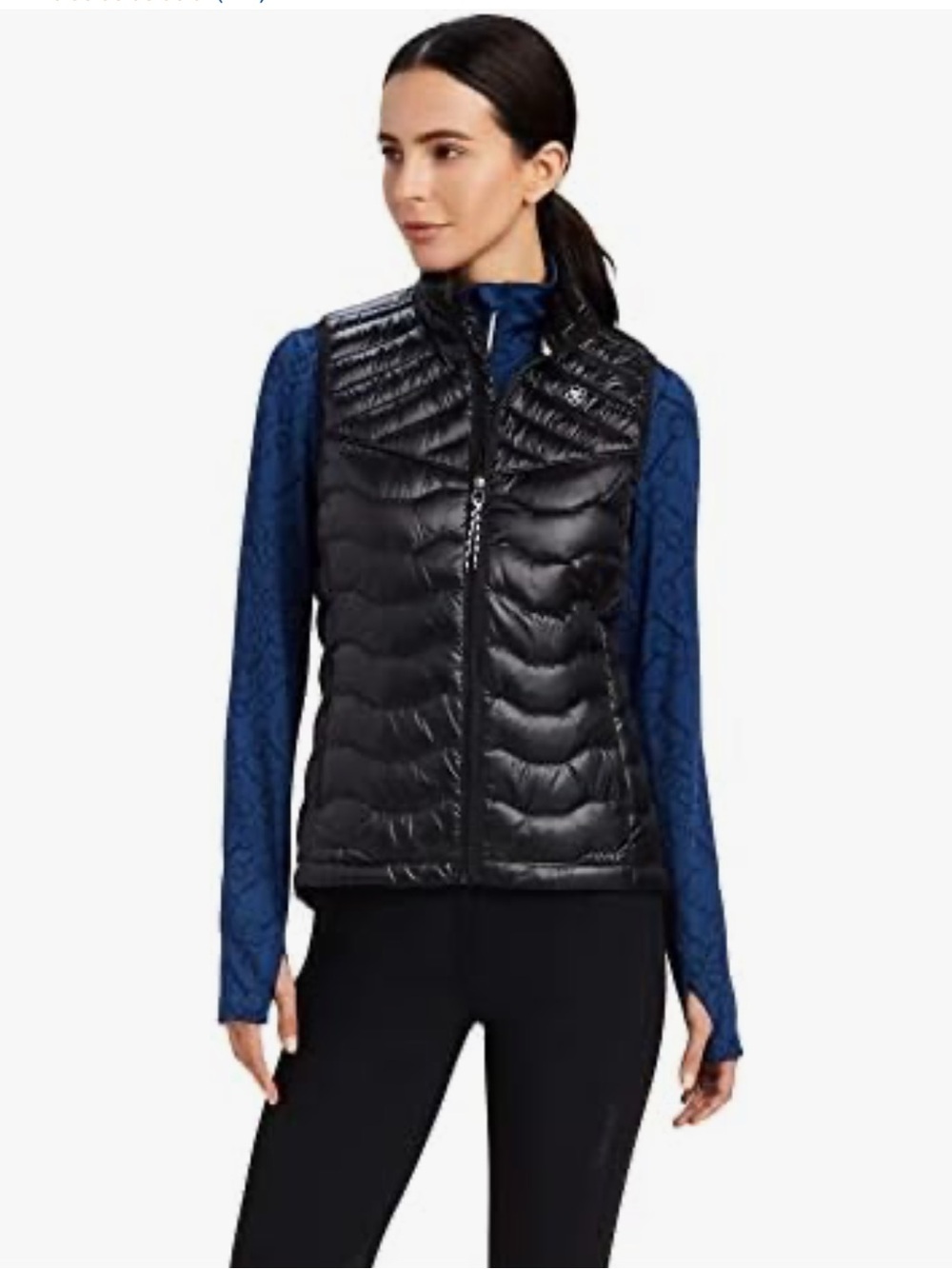 Ariat Ladies Ideal‎ Down Vest Black Puffer Light Weigh Quilted Contour Weekend